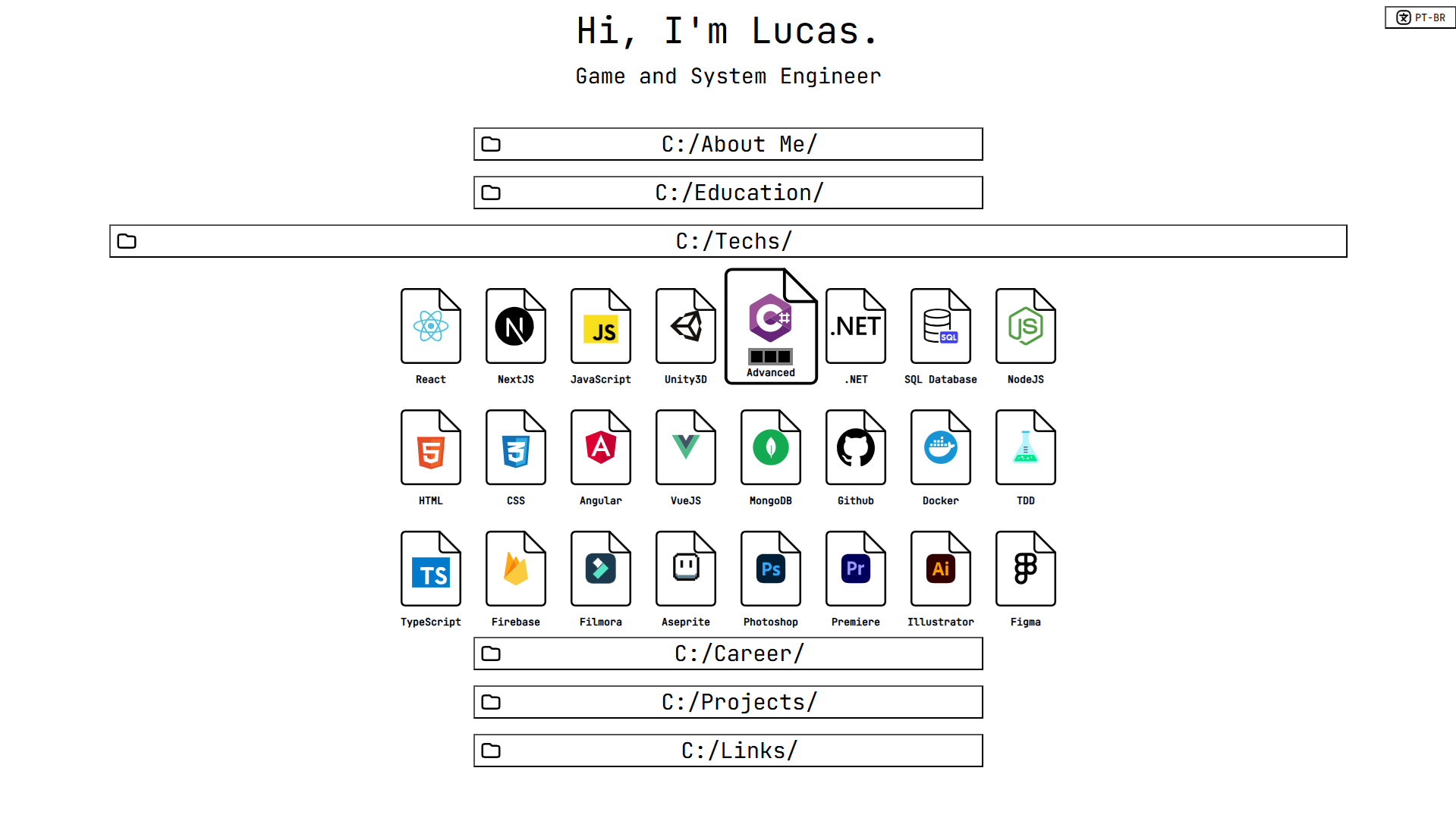 Meu Portfólio Antigo